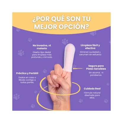 Limpiador de Orejas Finger Pads