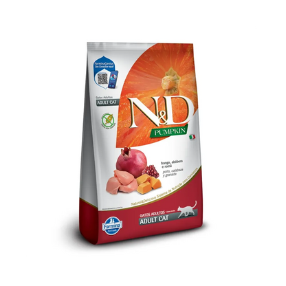 N&D Calabaza Gato Adulto Pollo, Calabaza y Granada 7,5 kg