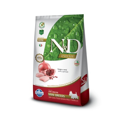 N&D Prime Perro Adulto Raza Pequeña Pollo y Granada 10,1 kg