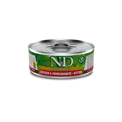 N&D Prime Pollo & Granada Lata Kitten 80Gr