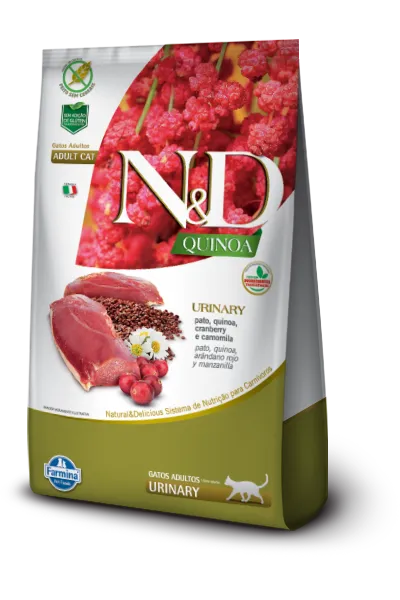 N&D Quinoa Gato Pato Quinoa Cranberry & Manzanilla