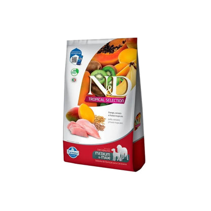 N&D Tropical Perro Adulto Raza Mediana y Grande Pollo 10 Kg