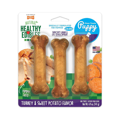 Nylabone Healthy Edibles Puppy Pavo y Camote 3 und 141 g