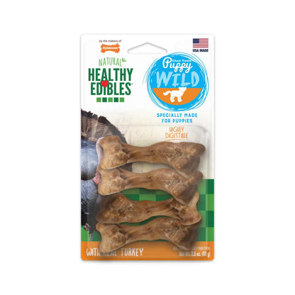 Nylabone Healthy Edibles Puppy Wild Pavo 4 und 80 g