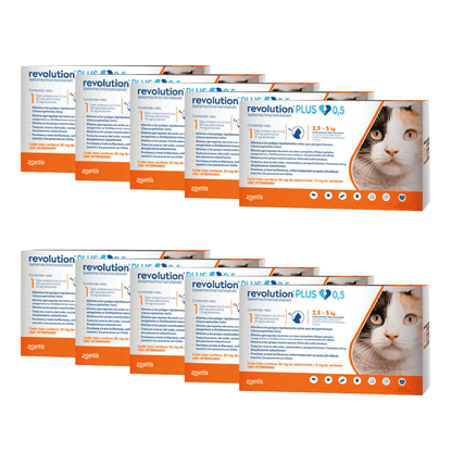 Pack 10x Revolution Plus Gato 0.5ml