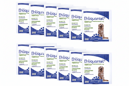 Pack 12 Antiparasitario  Ehliquantel