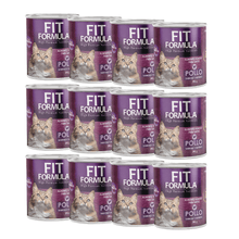 Pack 12 Latas Gato Fit Formula Sabor Pollo