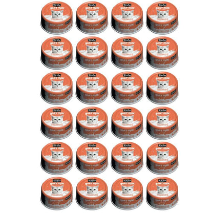 Pack 24x Kit Cat Goat Milk Gourmet Chicken & Salmon 70Gr
