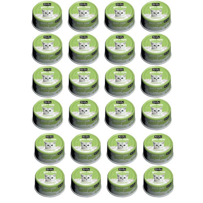 Pack 24x Kit Cat Goat Milk Gourmet Tuna & Shrimp 70Gr