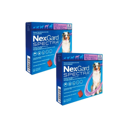 Pack2x Nexgard Spectra 15 - 30 kg 3 Comprimidos