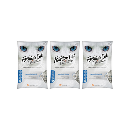 Pack 3 Arena Sanitaria Fashion Cat Bentonita 60Kg