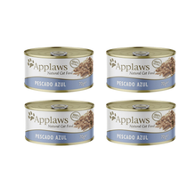 Pack 4x3 Applaws Gato Pescado Azul con Caldito 70 g