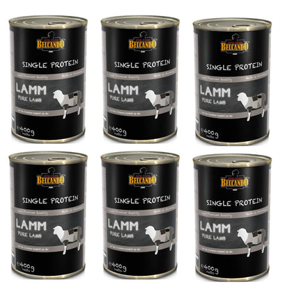 Pack 6x Belcando Lata Single Protein Cordero 400gr