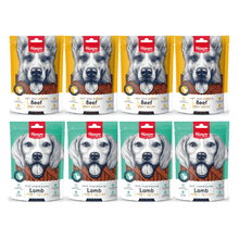 Pack 8x Snack Perro Wanpy Beef & Lamb