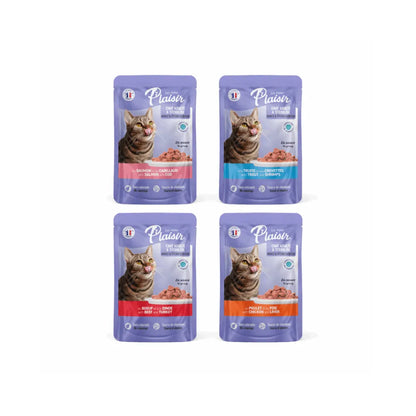 Plaisir Gato Adulto Mix de Sabores 12 x 100 g