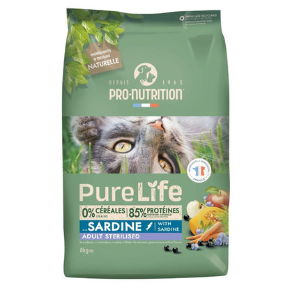 Pure Life Flatazor - Gato Adulto Esterilizado Sardina
