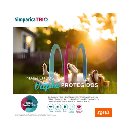 Simparica Trio (1.25 a 2.5 kg) en 1 comprimido
