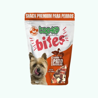 Snack Top K9 Bites Pato & Bacalao 100Gr