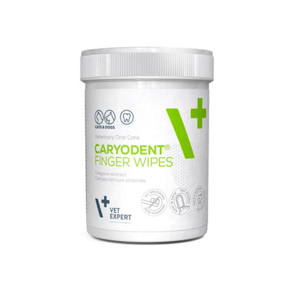 Vet Expert Caryodent Finger Wipes 50 Unidades