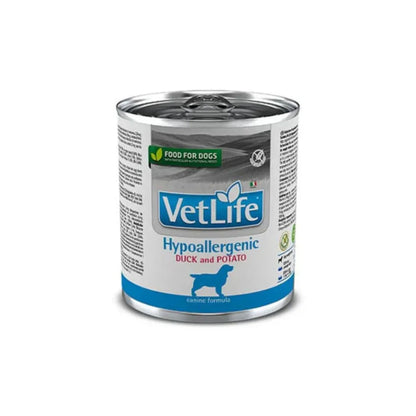 Vet Life WF Lata Perro Hipoalergenico Pato 300 g