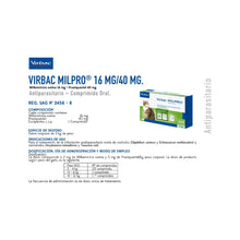 Virbac Milpro Gatos 2 k (16 mg / 40 mg) x 2 Comprimidos