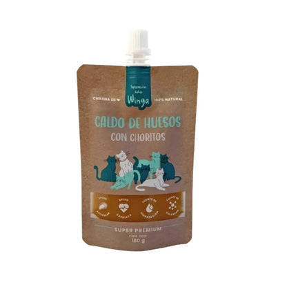 Winga Caldo De Huesos Con Choritos Gatos 180 ml